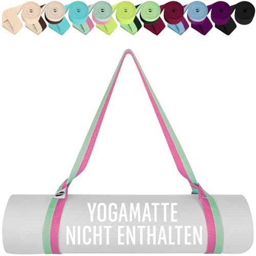 Teceum Premium Yogamatte Tragegurt Extra Weich Dick Aus