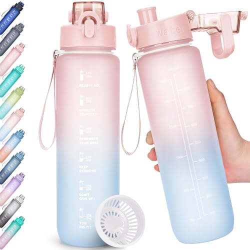 Aohan Trinkflasche 1l Wasserflasche Bpa Frei Trinkflasche Sport