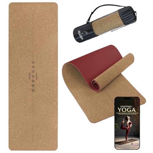 Alpidex Kork Yogamatte 183 X 61 X 0