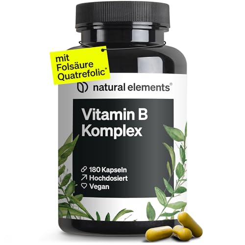 Natural Elements Vitamin B Komplex 180 Kapseln Hochdosiert