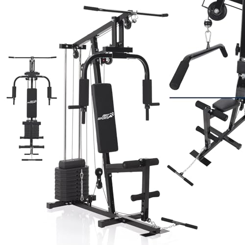 Artsport Kraftstation Profigym 2000 Mit Latzug Butterflystange Seilzug