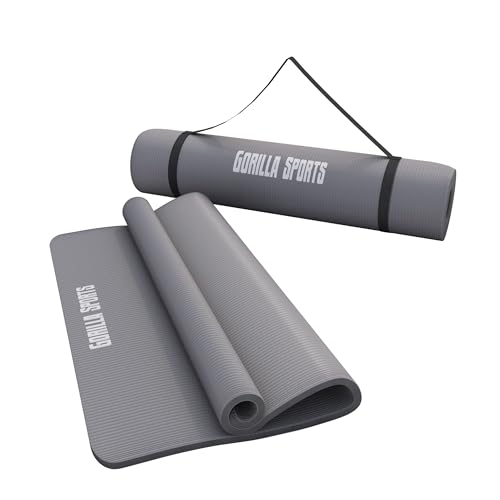 Gorilla Sports Yogamatte 190x60x1 5 Cm Oder 190x100x1