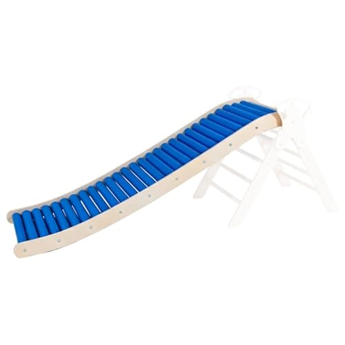 Woodscraft Rollenrutsche Wellenrutsche 160cm F R Kletterdreieck Sprossenwand