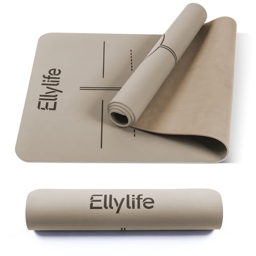 Ellylife Yogamatte Aus Eco Naturkautschuk Hautfreundliches Matt Pu