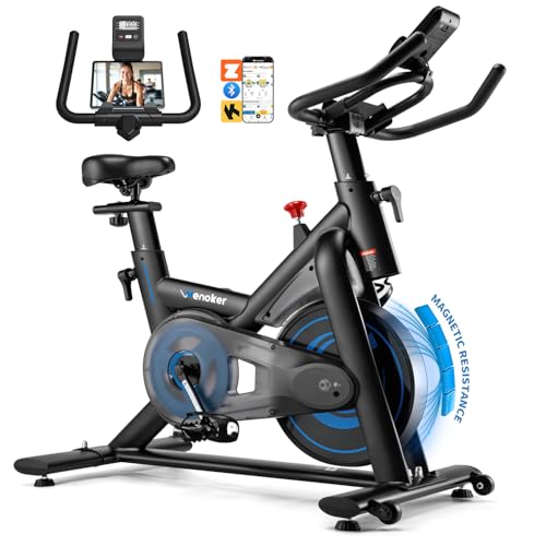 Wenoker Heimtrainer Fahrrad Mit App Leises Ergometer Hometrainer