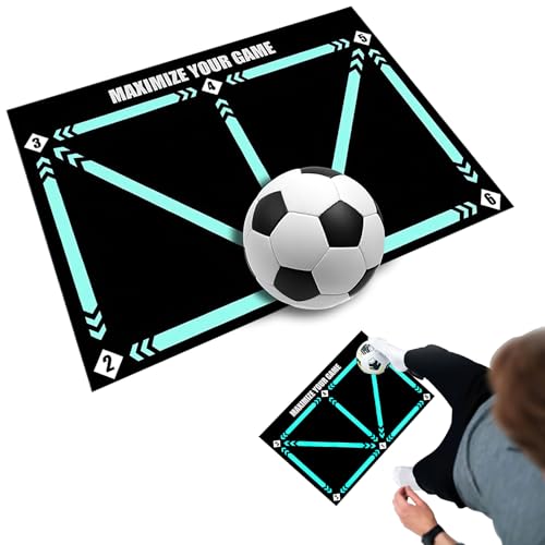 Qusllis Fussball Matte Fussballmatte Training Ballkontrolle Fussball Trainingszubeh