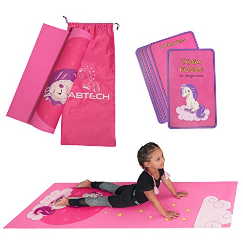 Kinder Yogamatte Im Set Lustige Rosa Einhorn Yogamatte