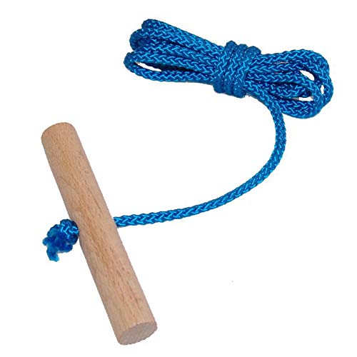 Schlittenseil Zugseil 1 50 Mtr Lang Mit Buchenholzgriff