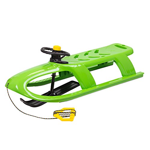 Hoher Schlitten Mit Per Lenkrad Steuerbarem Paddel Mit