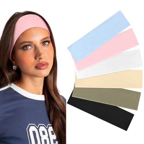 Tumurup Haarband Damen Sport 6er Set Stirnband Damen