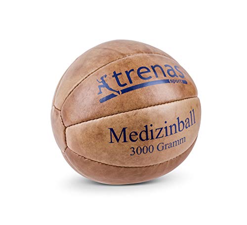 Trenas Medizinball Leder Original 3 Kg Medicine Ball