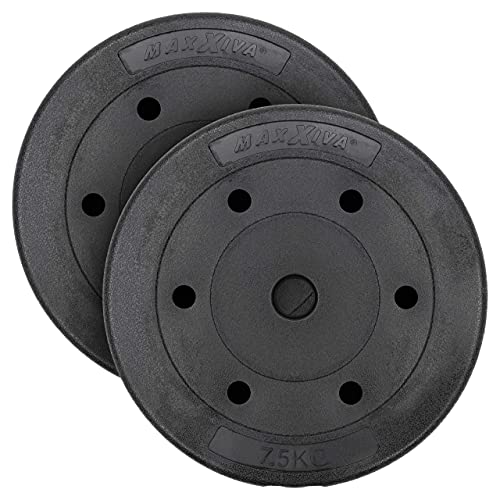 Maxxiva Hantelscheiben Set Zement 2 X 7 5kg