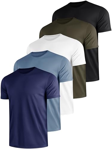 E Liinjoye 5 Er Pack Sport Herren Tshirts