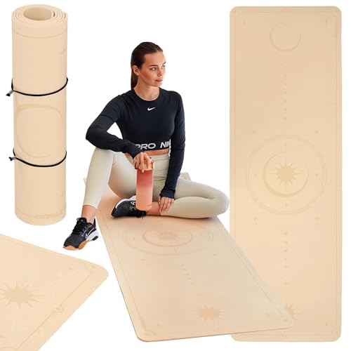 Trexo Yogamatte In Hellbraun 183x61 Cm Gro Und