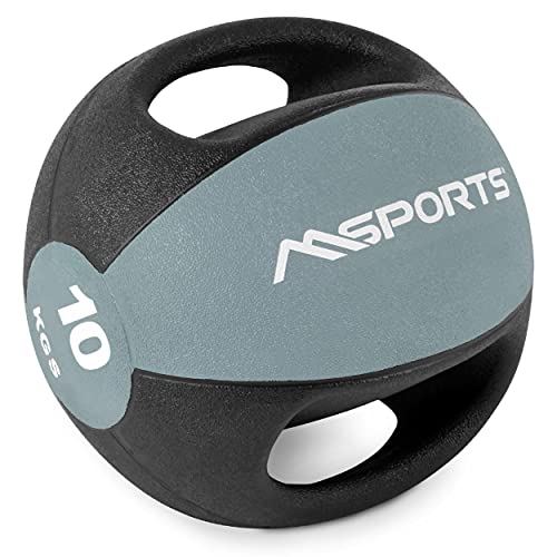 Msports Medizinball Premium Mit Griffe 1 10 Kg