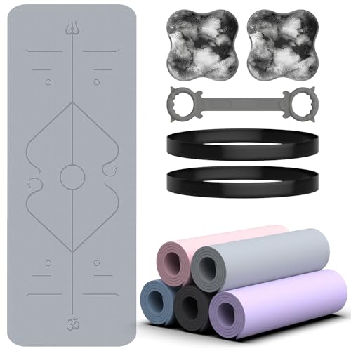 Soontrans Yoga Matte 183x68cm Yogamatte Rutschfest 8 Mm