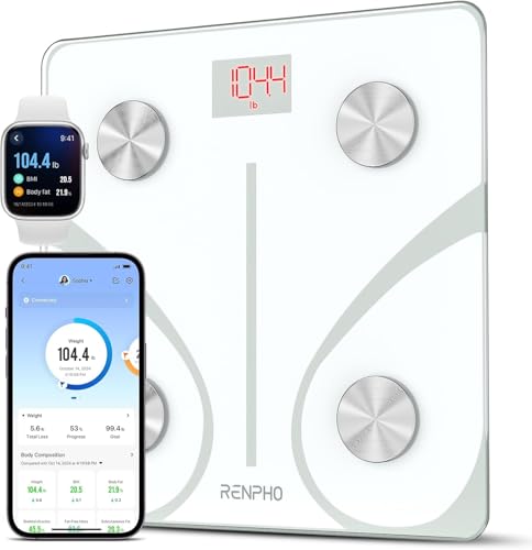 Renpho K Rperfettwaage Bluetooth Digital Personenwaagen K Rperanalysewaage