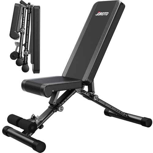 Joroto Verstellbare Hantelbank Klappbare Bauch Folding Flach Einstellbar
