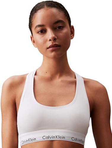 Calvin Klein Damen Bh Bralette Unlined Sport Wei
