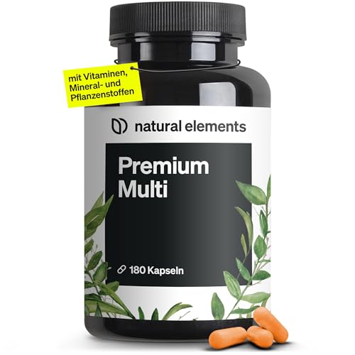 Premium Multivitamin 180 Hochdosierte Komplex Kapseln Wertvolle Vitamine