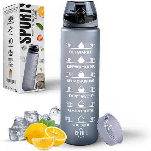 Roe Tenpo Trinkflasche 1l Tritan Sport Wasserflasche Mit