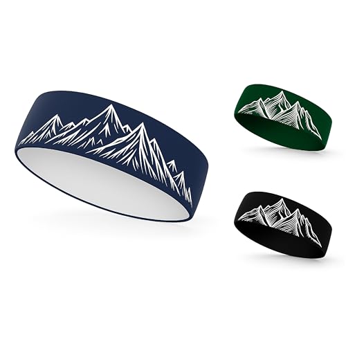 Doppellagiges Thermo Stirnband Unisex Berge Warmes Sport Stirnband