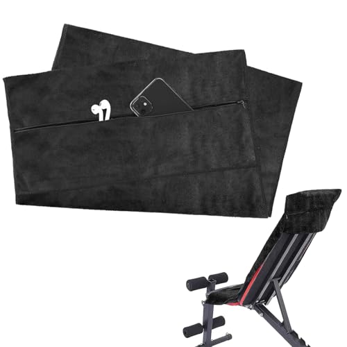 Qkjem Fitness Handtuch 135x50cm Dunkelgrau Mit Ventiliertem Rei