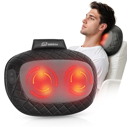 Snailax 4d Shiatsu Massagekissen Nacken Und R Ckenmassageger