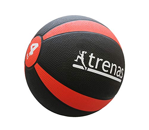 Trenas Professioneller Gummimedizinball Medizinball Pro 4 Kg Rutschfest