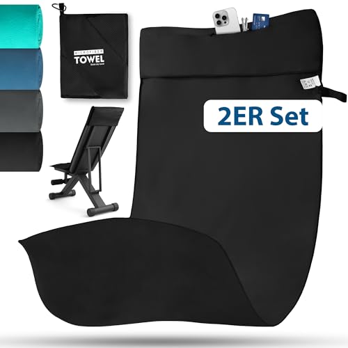 Novent Fitness Handtuch Aus Mikrofaser 2er Set 120x50cm