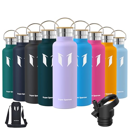 Super Sparrow Trinkflasche Edelstahl Wasserflasche 750ml Isolier Flasche