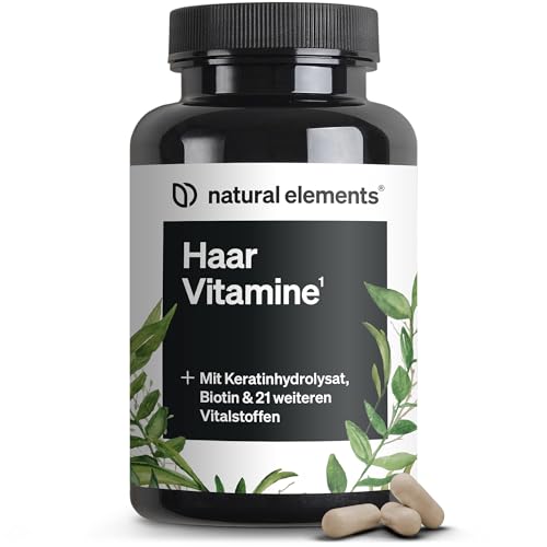 Natural Elements Haar Vitamine 180 Kapseln Hochdosiert Mit