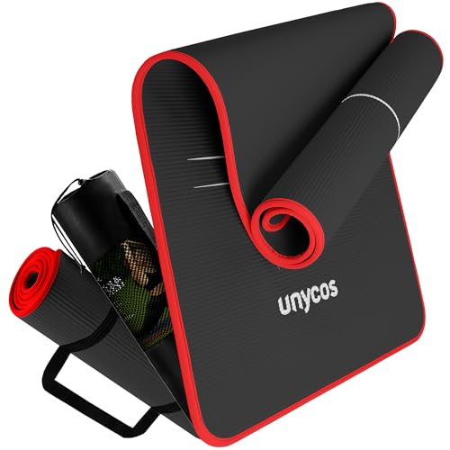 Unycos Rutschfeste Yogamatte Hohe Dichte 10 Mm 183x66