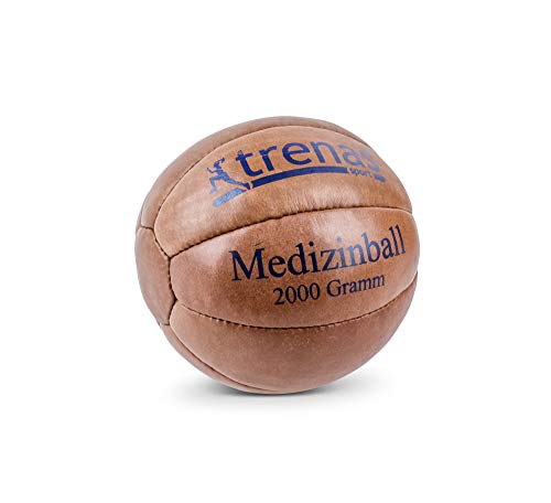 Trenas Medizinball Leder Original 2 Kg Medicine Ball