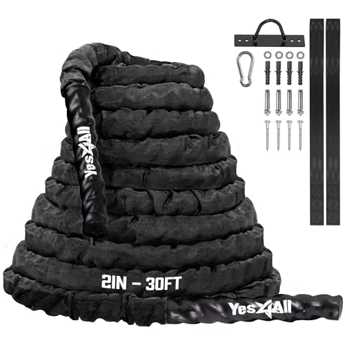 Yes4all Kampfseil Mit Abdeckung 5 1 Cm 9