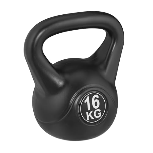 Relaxdays Kettlebell 16 Kg Kugelhantel Kunststoff Fitness Workout