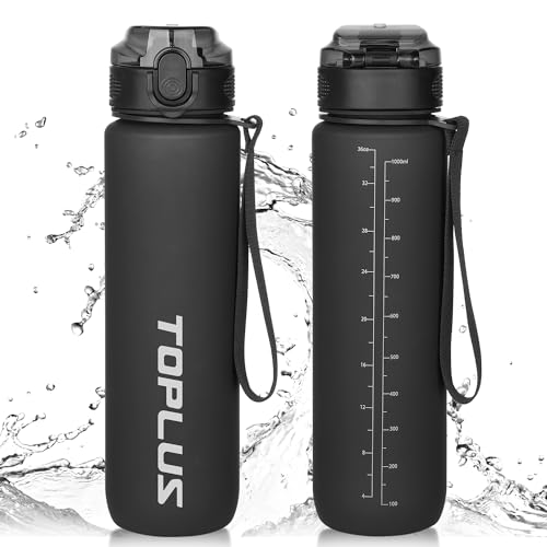 Toplus Trinkflasche 1 Liter 100 Bpa Frei Sportflasche