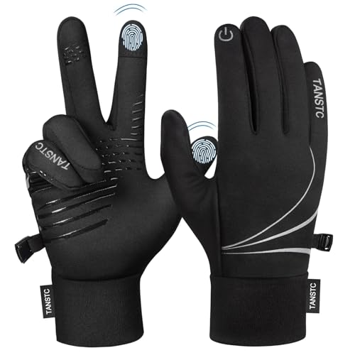 Tanstc Fahrradhandschuhe Herren Winterhandschuhe Winter Warme Handschuhe Elastisch