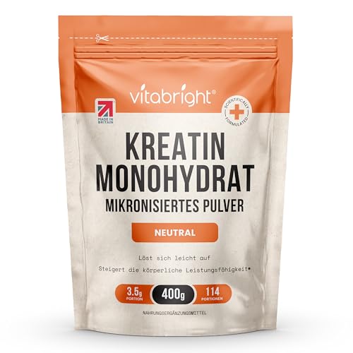 Creatin Monohydrat Pulver 400 G Beutel 114 Portionen