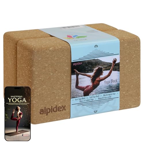Alpidex Yogablock 2er Oder 4er Set Inkl E