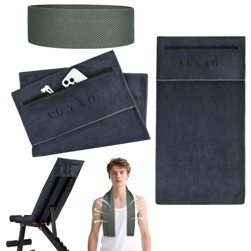 Auyao Fitness Handtuch 2pcs K Hlendes Handtuch Rutschfest