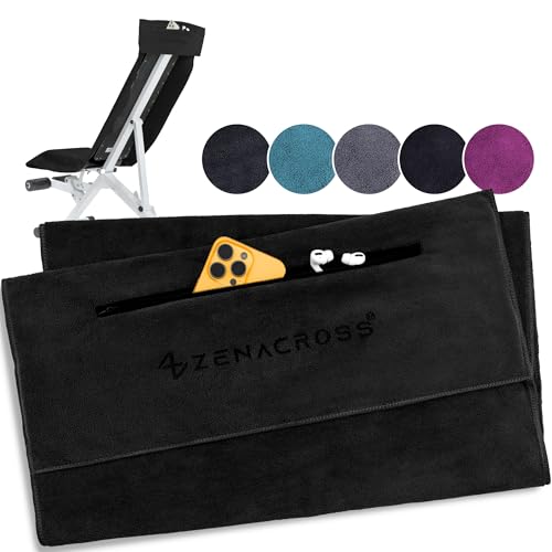 Zenacross Fitness Handtuch Mikrofaser 120x50 Schnelltrocknend Rei Verschlusstasche