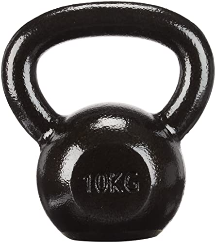Amazon Basics Kugelhantel Aus Gusseisen 10 Kg Schwarz