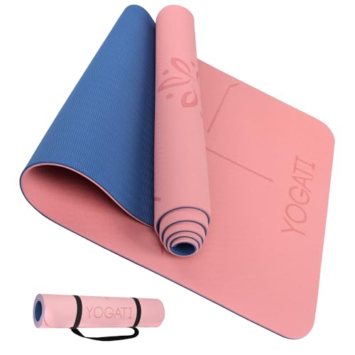 Yogati Yogamatte Rutschfest Schadstofffrei Mit Tragegurt Yoga Matte