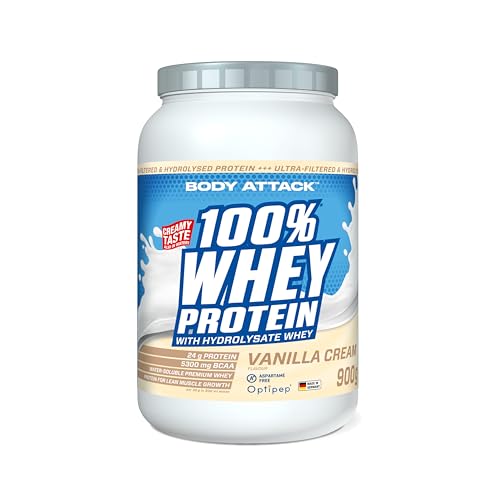 Body Attack 100 Whey Protein Vanilla 900 G