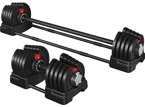 Yaheetech 2 In 1 Verstellbare Hanteln Aus Kurzhantel