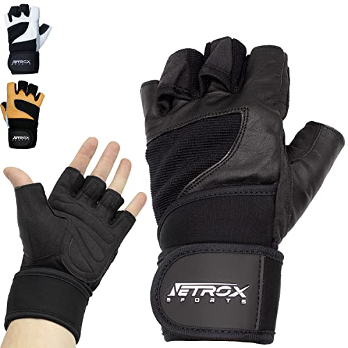 Netroxsports Trainingshandschuhe Mit Handgelenkbandage F R Krafttraining Kraftsport