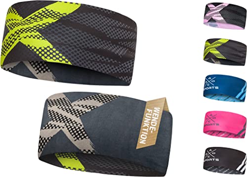 Atmungsaktives Sport Stirnband Damen Herren Schnelltrocknendes Kopfband Zum