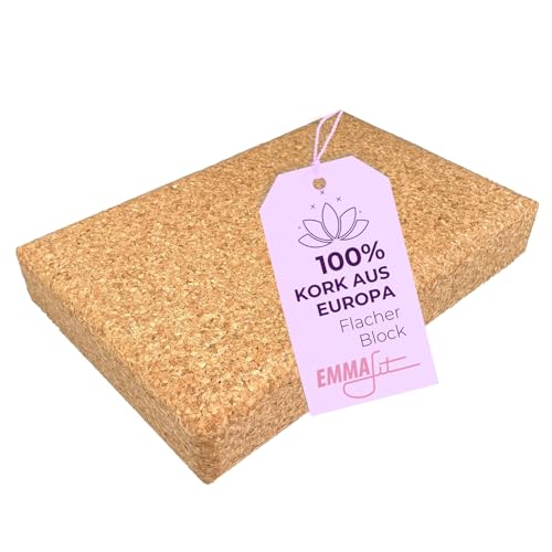 Emmafit Kork Yoga Block Flach I 305 X