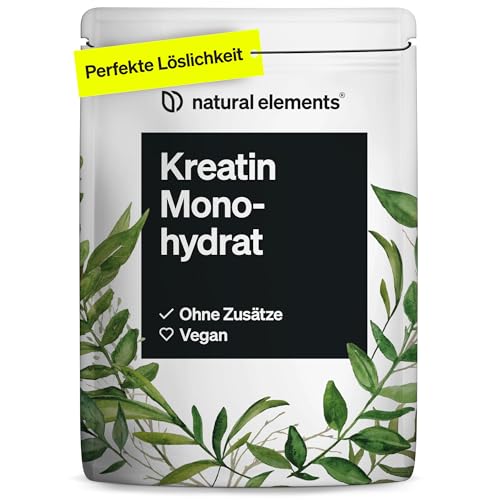 Natural Elements Creatin Monohydrat 500g Ultrafeines Pulver Meshfaktor